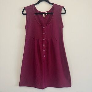 Plum Knit Dress/Tunic Sleeveless Size M